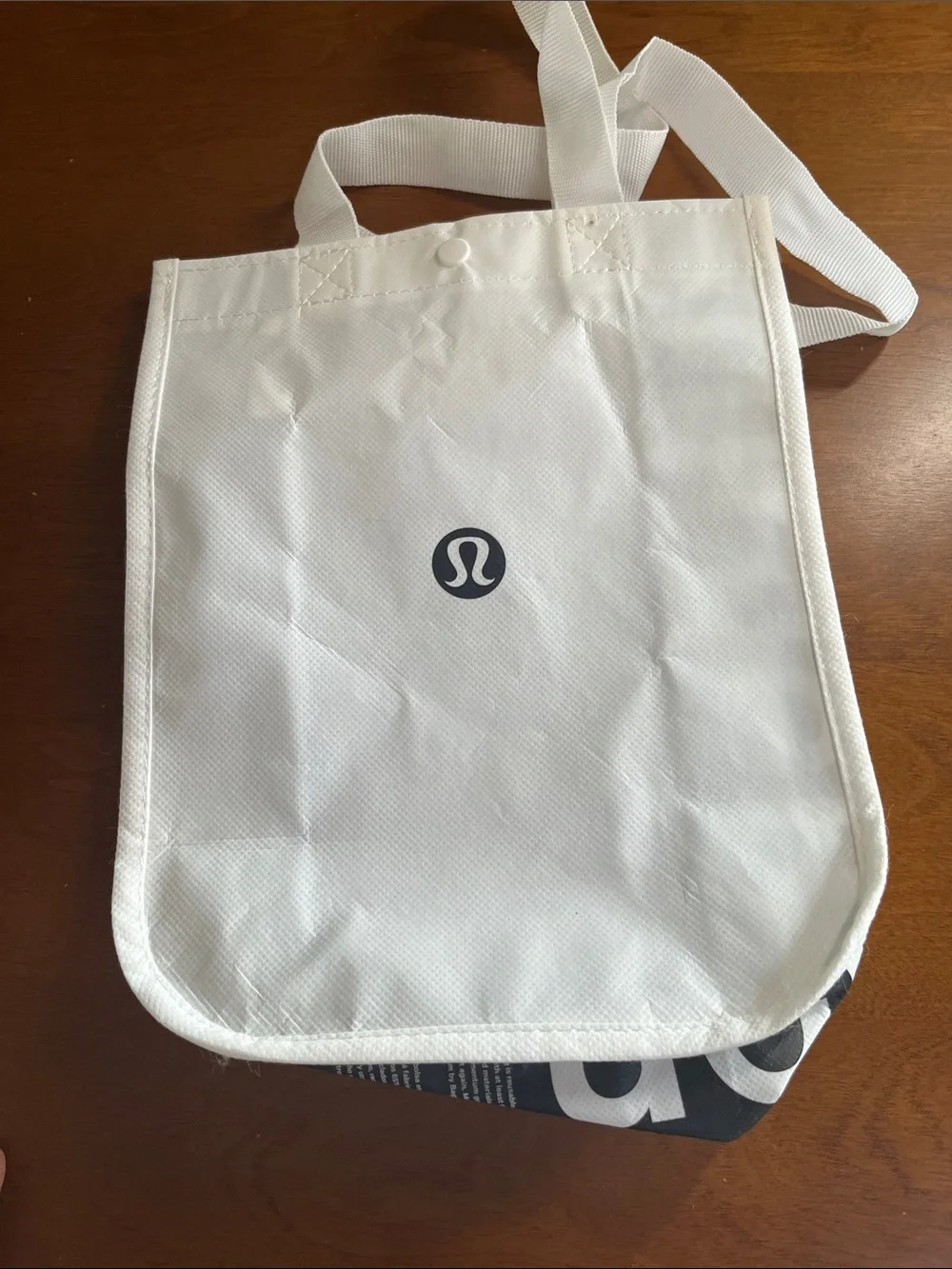 Lot of 4 Lululemon Reusable Tote Bag Set - White, Black & Red